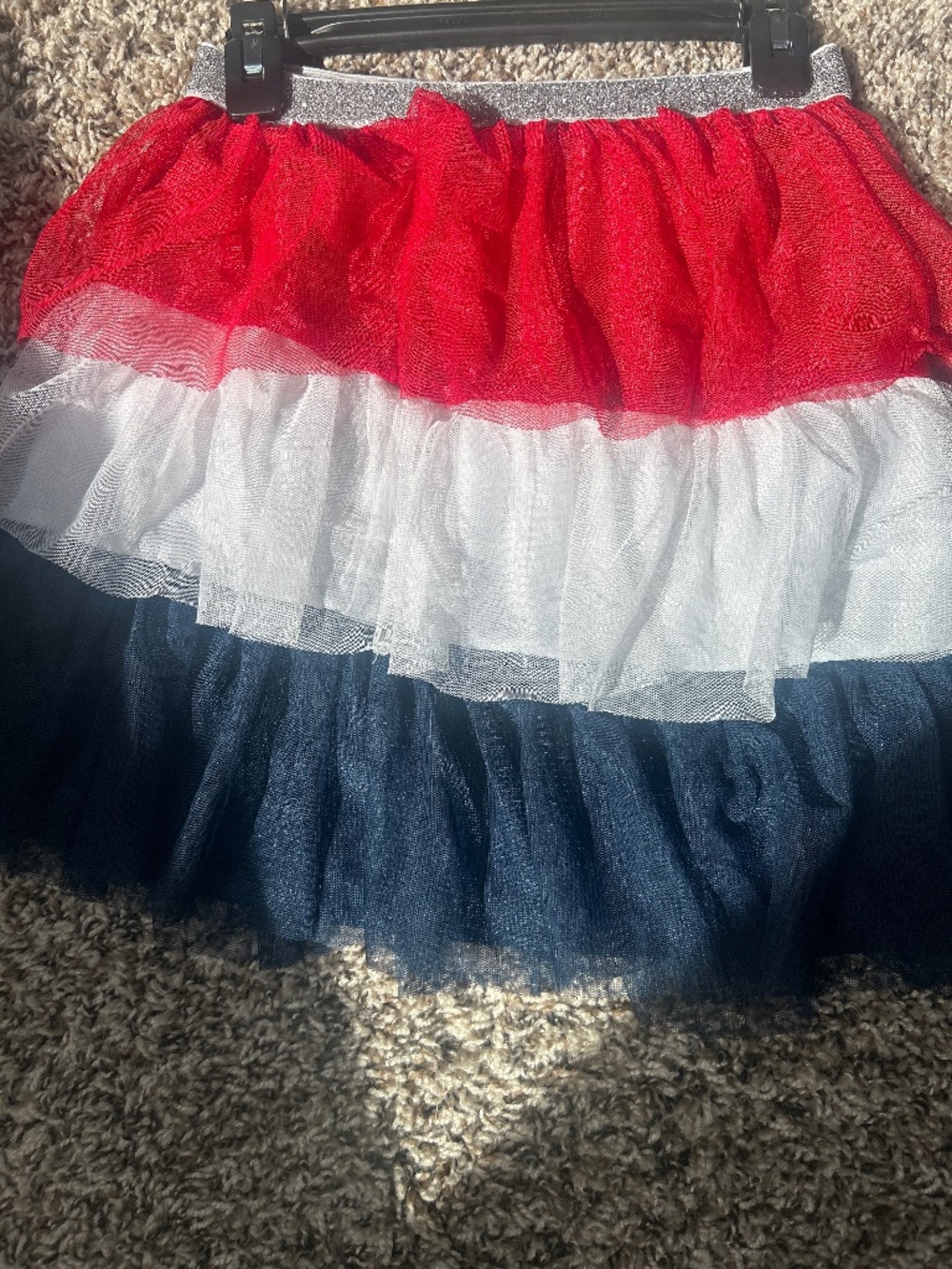 Wonder Nation Girls Patriotic Red White Blue Skirt Size size 7/8Labor Day